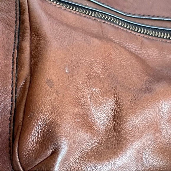 Fossil Brown Leather Explorer Foldover Tote Bag - Picture 7 of 17